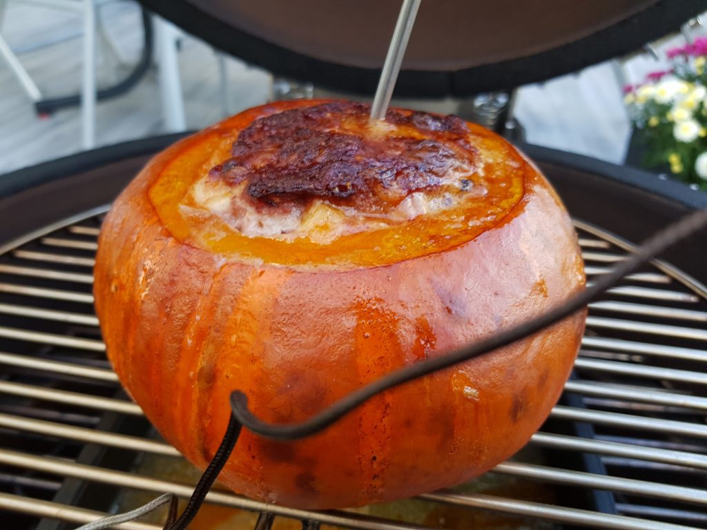 Kürbis mit Hackfleisch